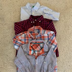 4 Boys Button Down Shirts Bennetton, Crew Cuts